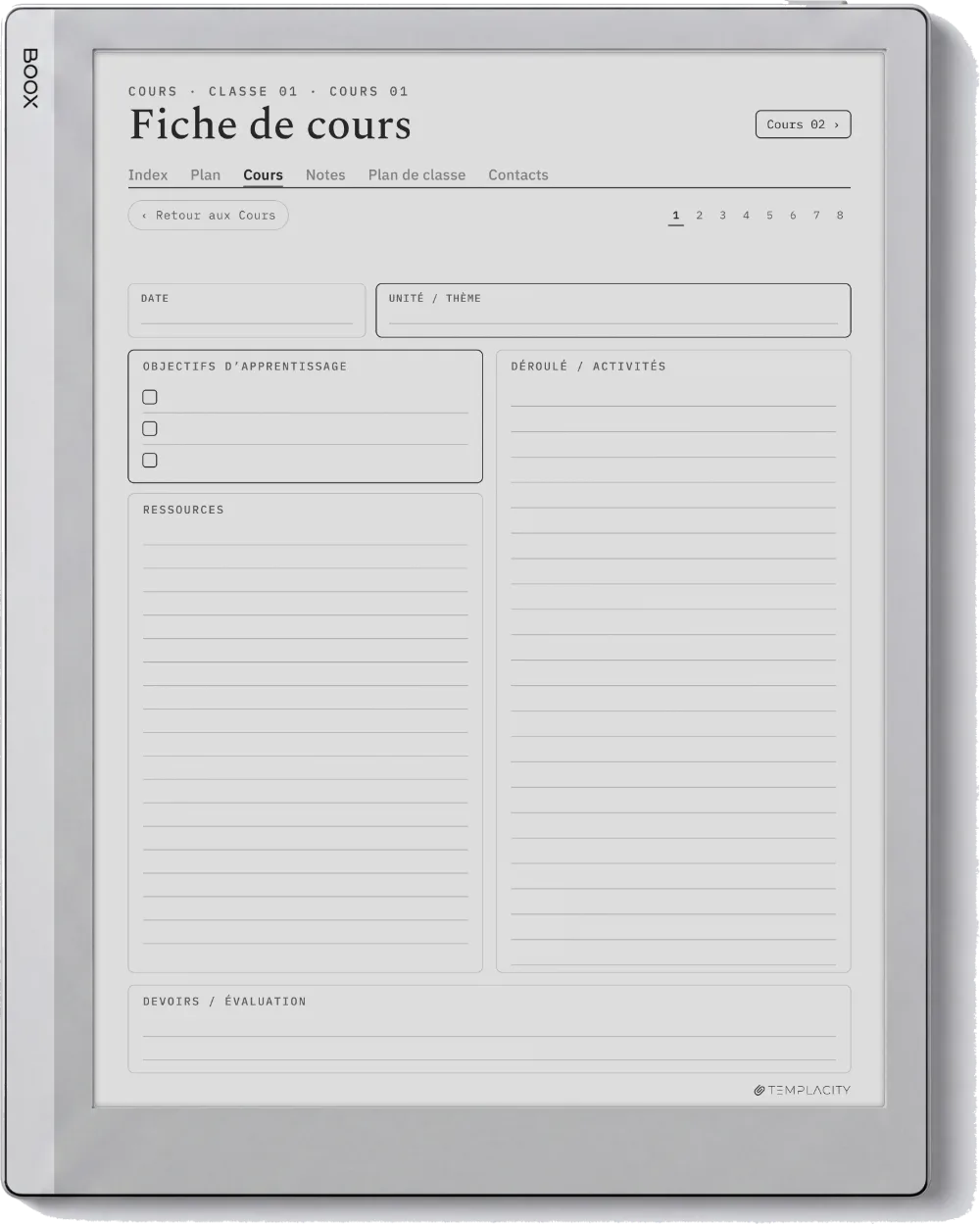 The Planner · Enseignant Boox Go 10.3 page 1