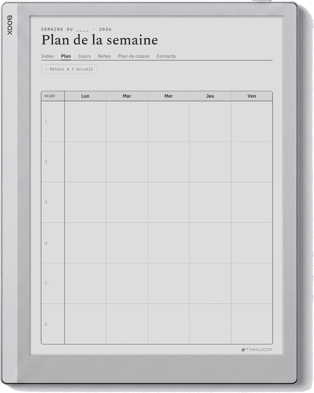 The Planner · Enseignant Boox Go 10.3 page 3