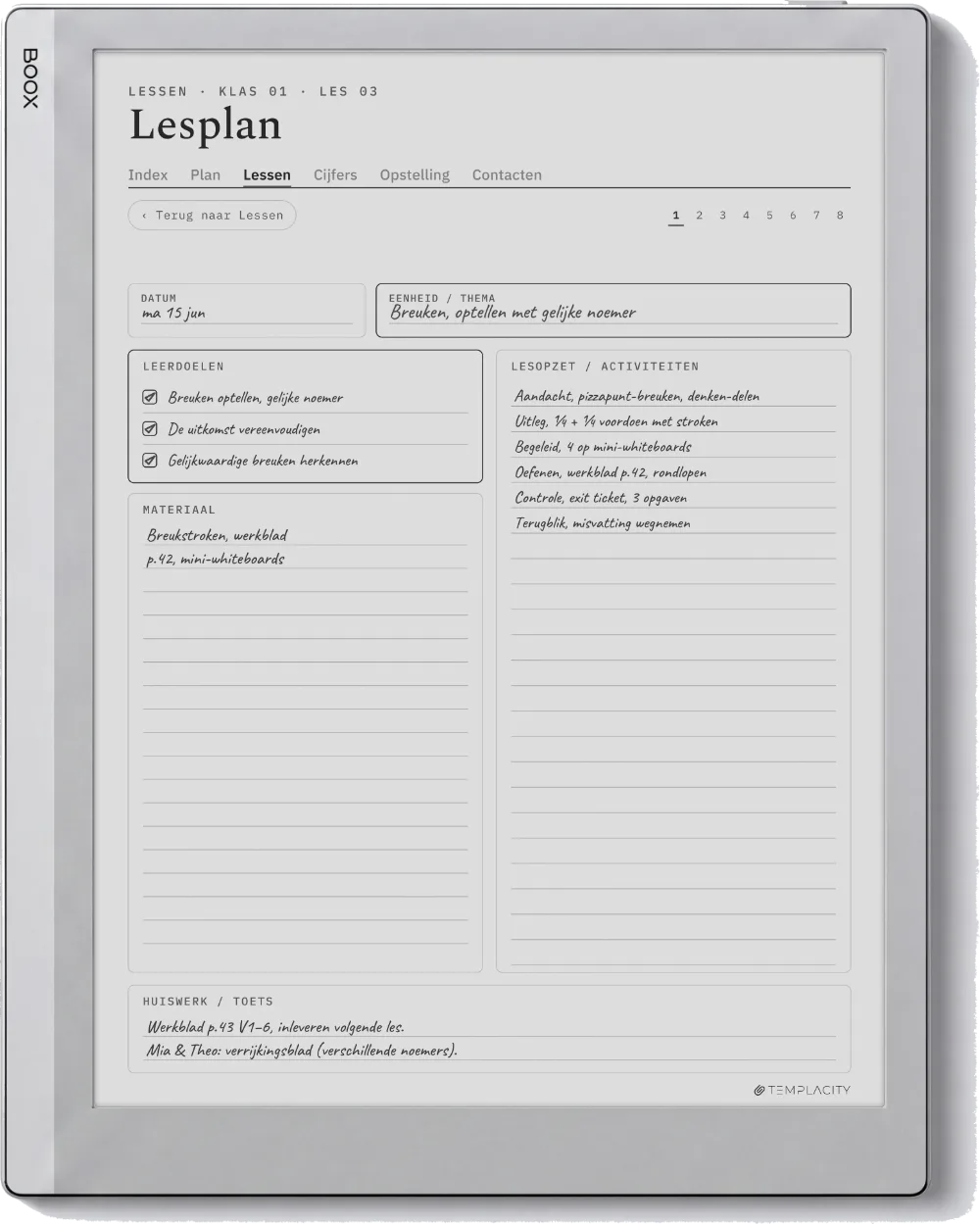 The Planner op de Boox Go 10.3