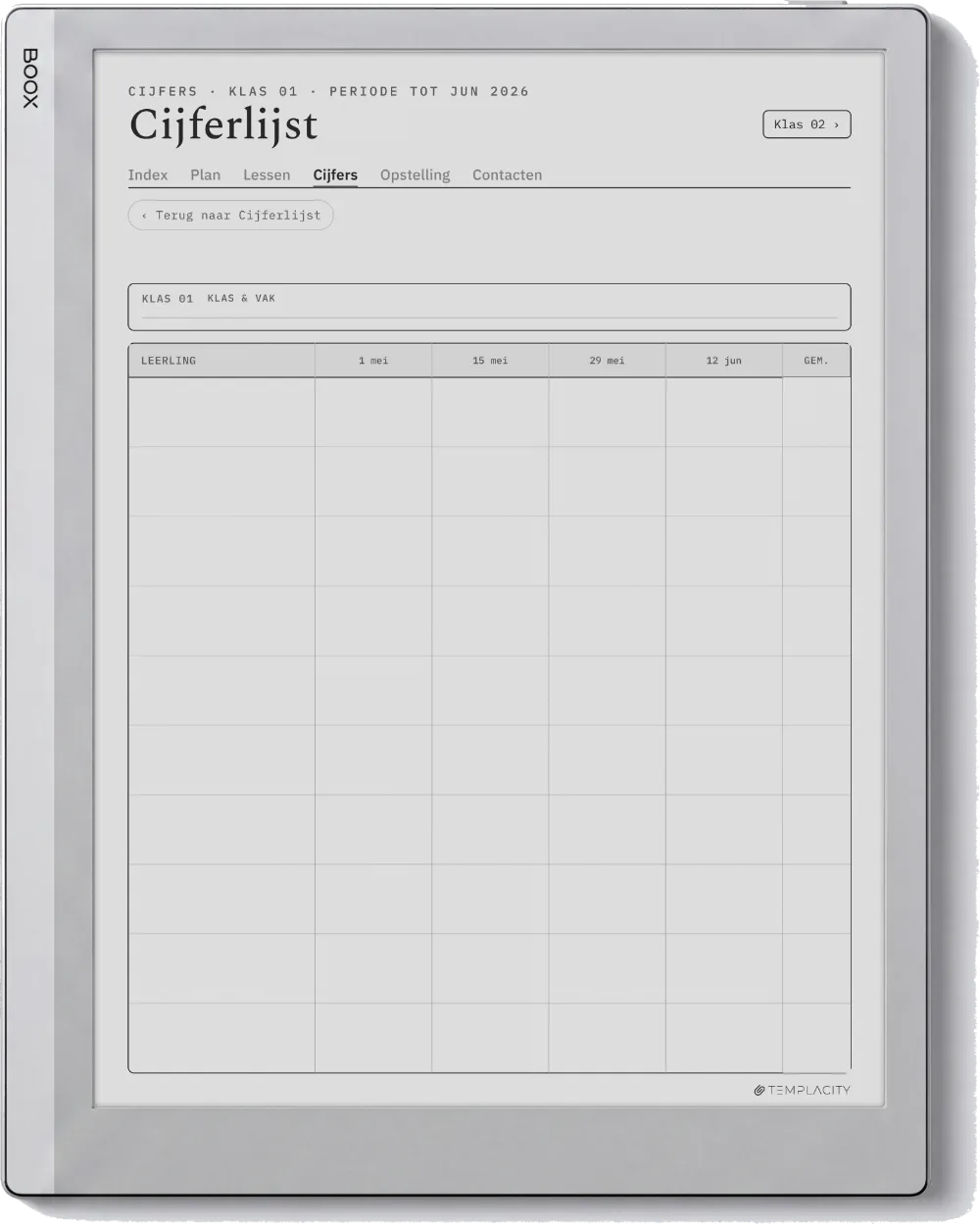 The Planner · Docent Boox Go 10.3 pagina 2