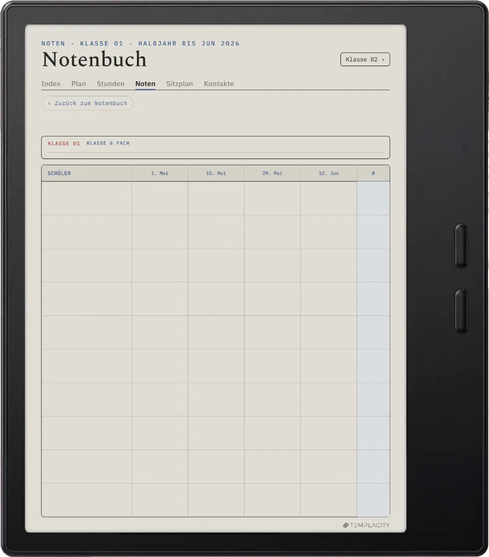 The Planner · Lehrer Boox Go Color 7 (Gen II) Seite 2