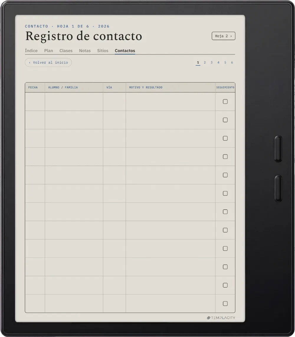 The Planner · Docente Boox Go Color 7 (Gen II) página 5