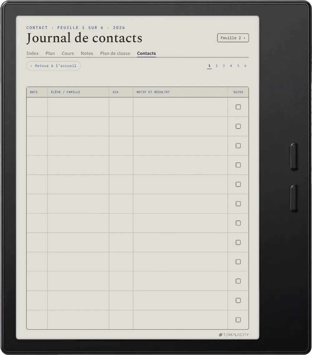 The Planner · Enseignant Boox Go Color 7 (Gen II) page 5
