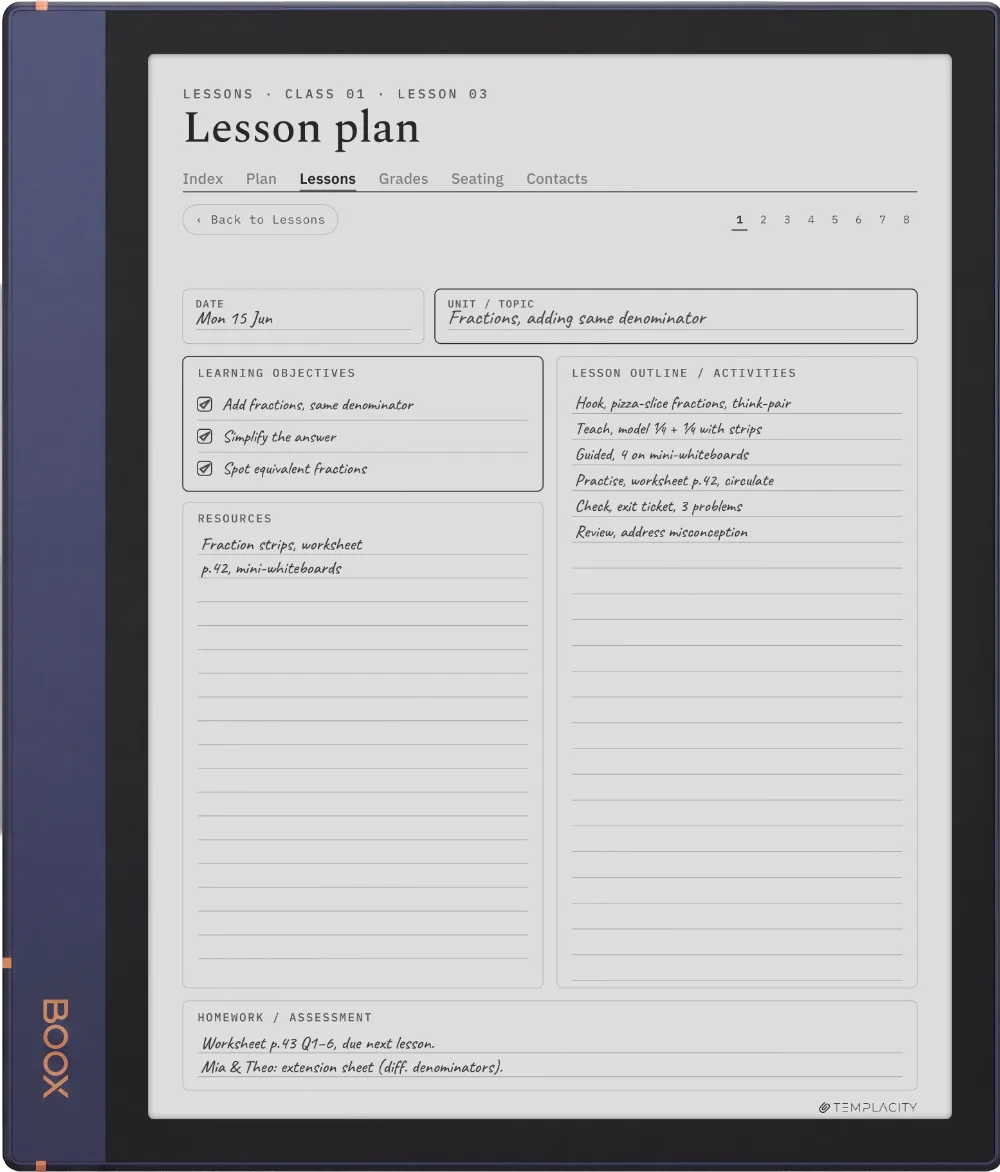 The Planner on the Boox Note Air2