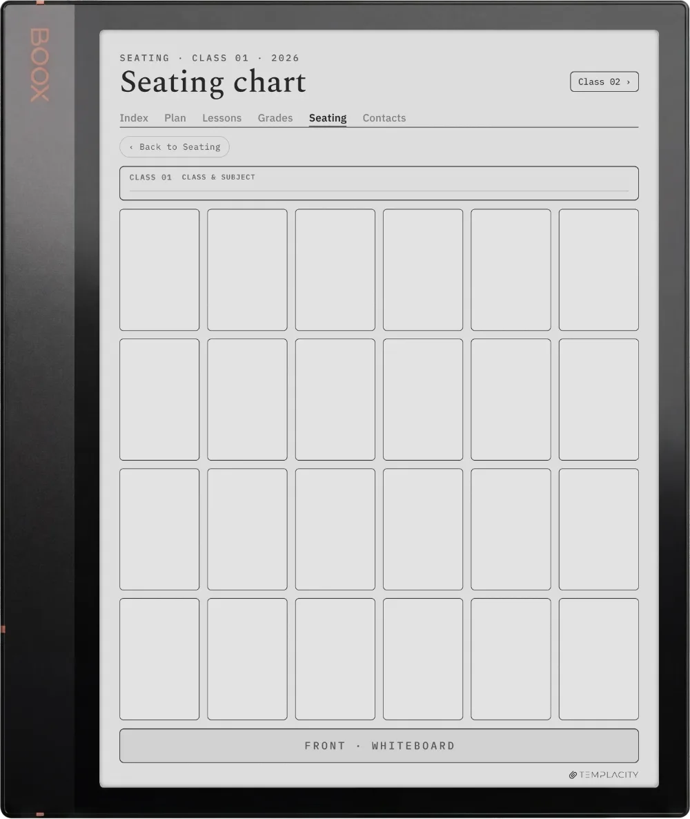 The Planner · Teacher Boox Note Air 3 page 4