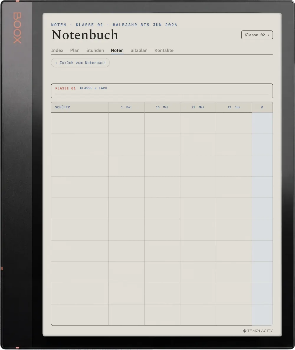 The Planner · Lehrer Boox Note Air3 C Seite 2