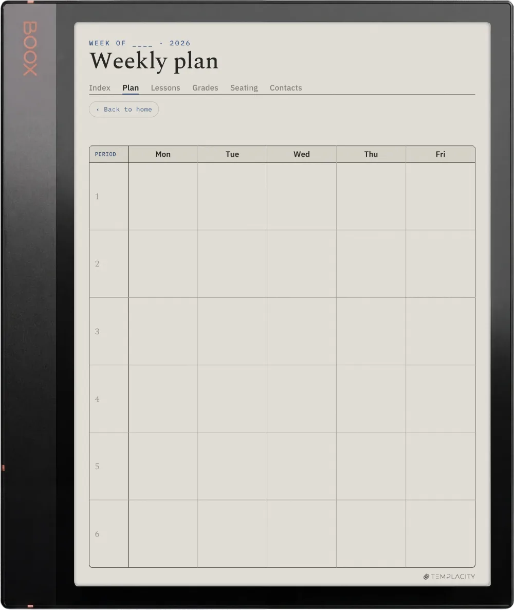 The Planner · Teacher Boox Note Air3 C page 3