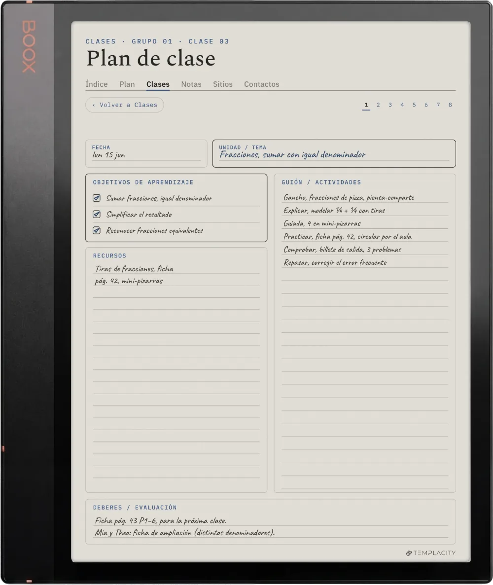 The Planner en el Boox Note Air3 C