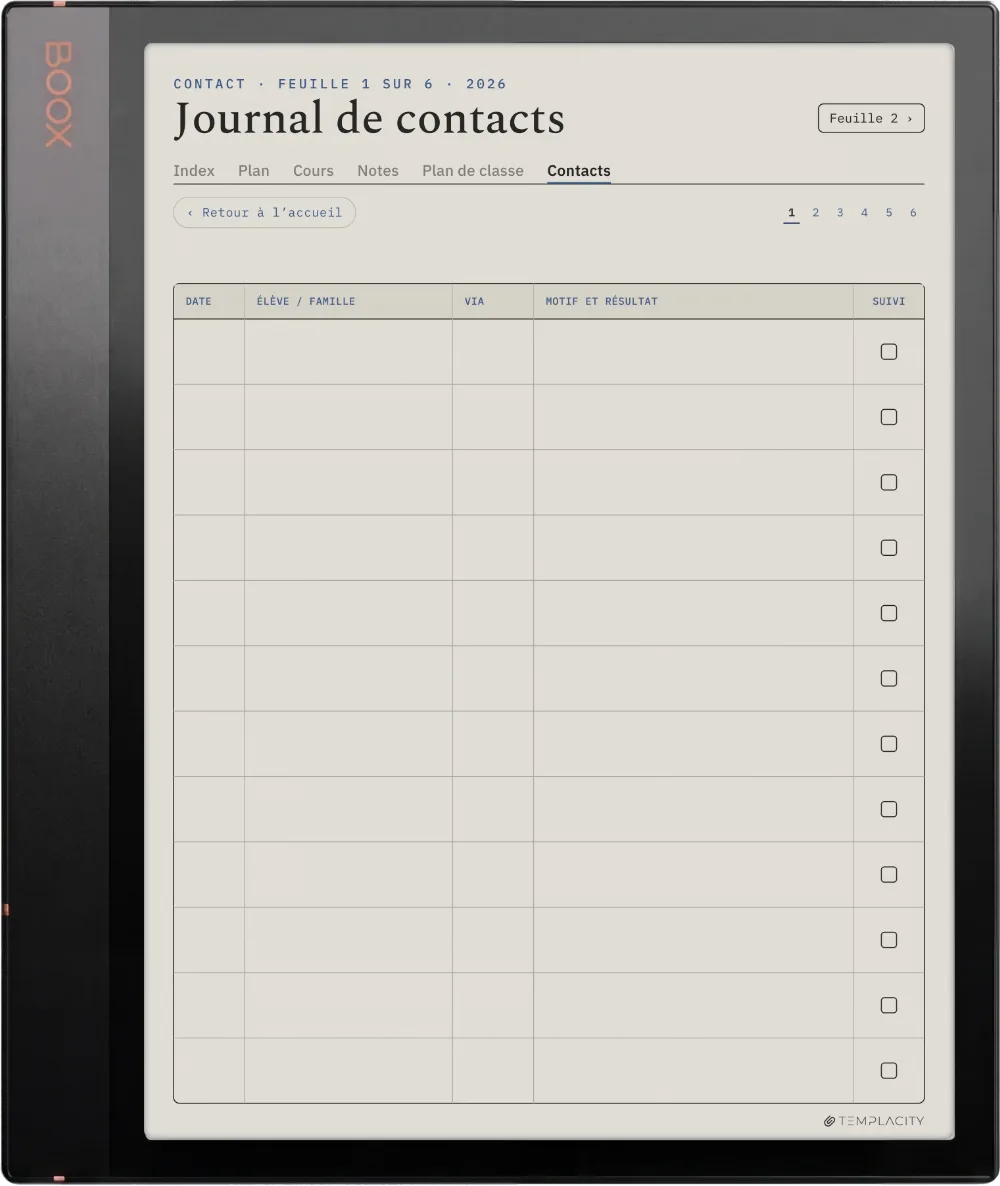 The Planner · Enseignant Boox Note Air3 C page 5