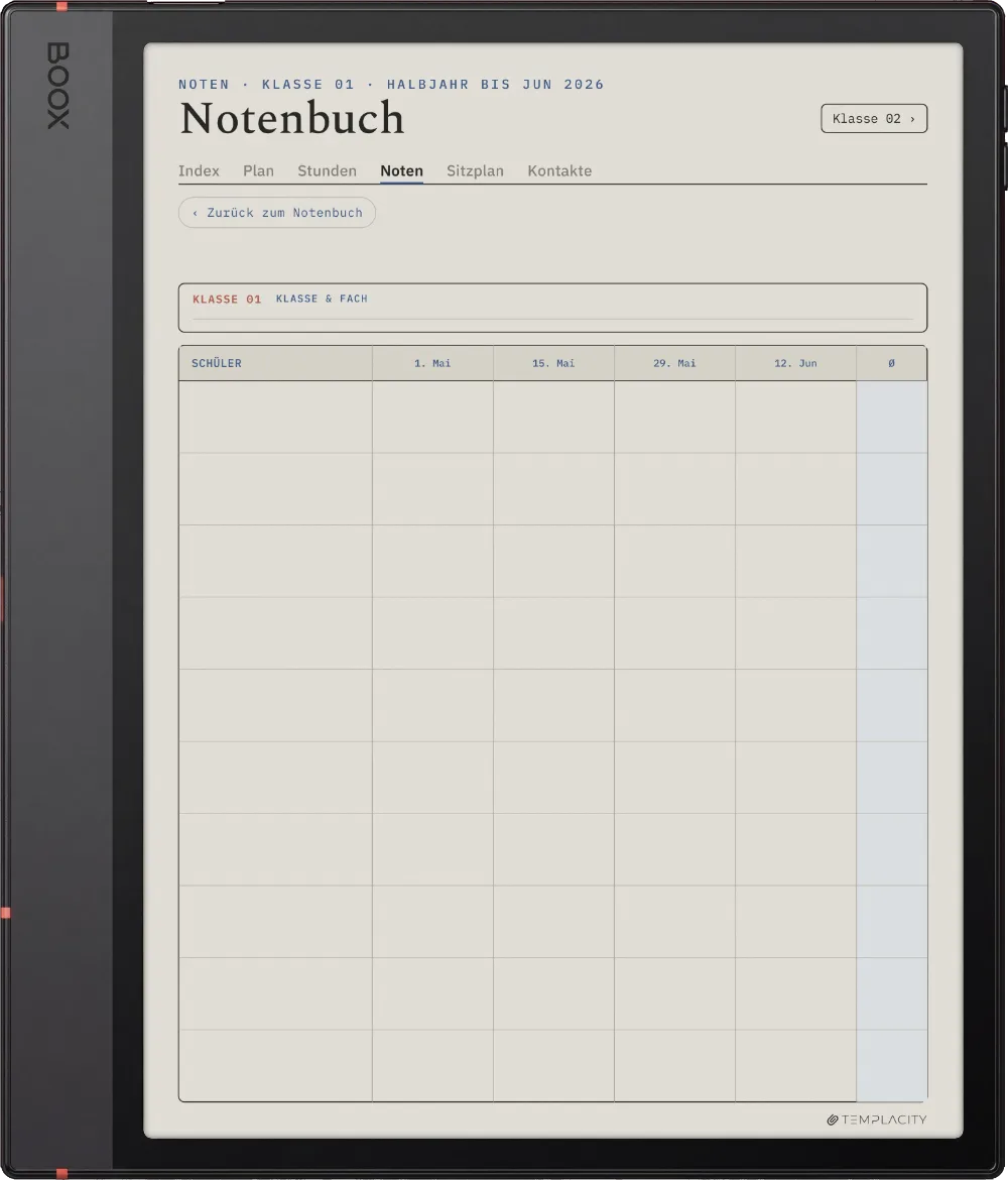 The Planner · Lehrer Boox Note Air5 C Seite 2