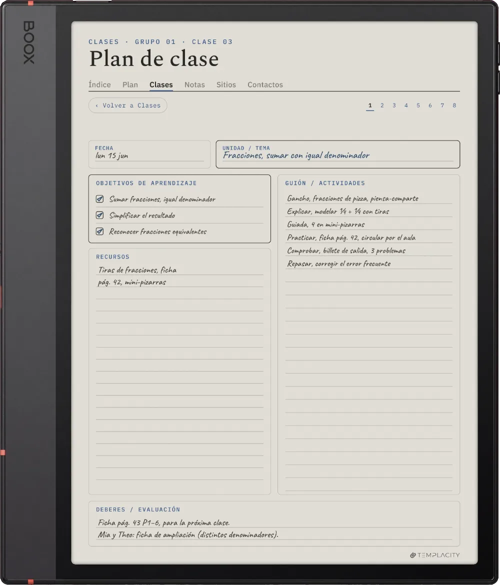 The Planner en el Boox Note Air5 C