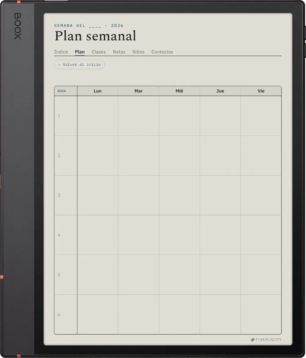 The Planner · Docente Boox Note Air5 C página 3