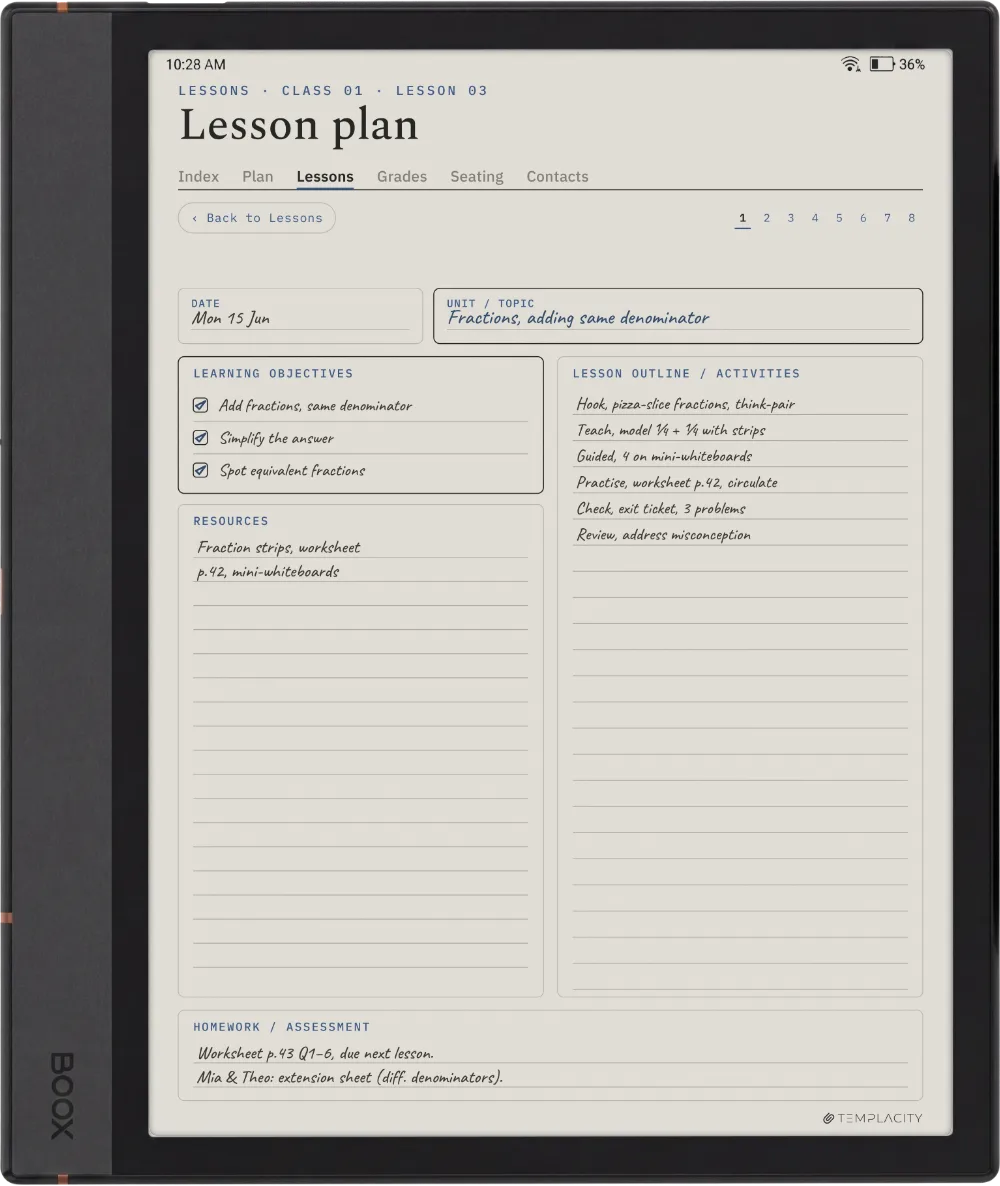 The Planner on the Boox Note Max