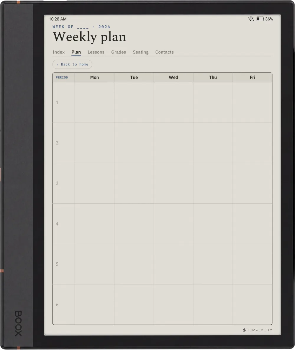 The Planner · Teacher Boox Note Max page 3