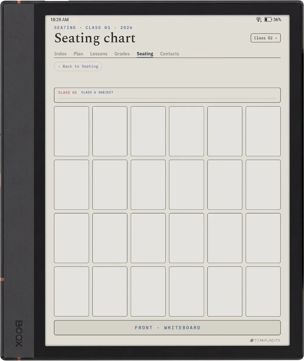 The Planner · Teacher Boox Note Max page 4