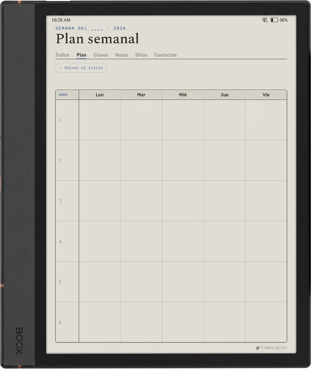 The Planner · Docente Boox Note Max página 3