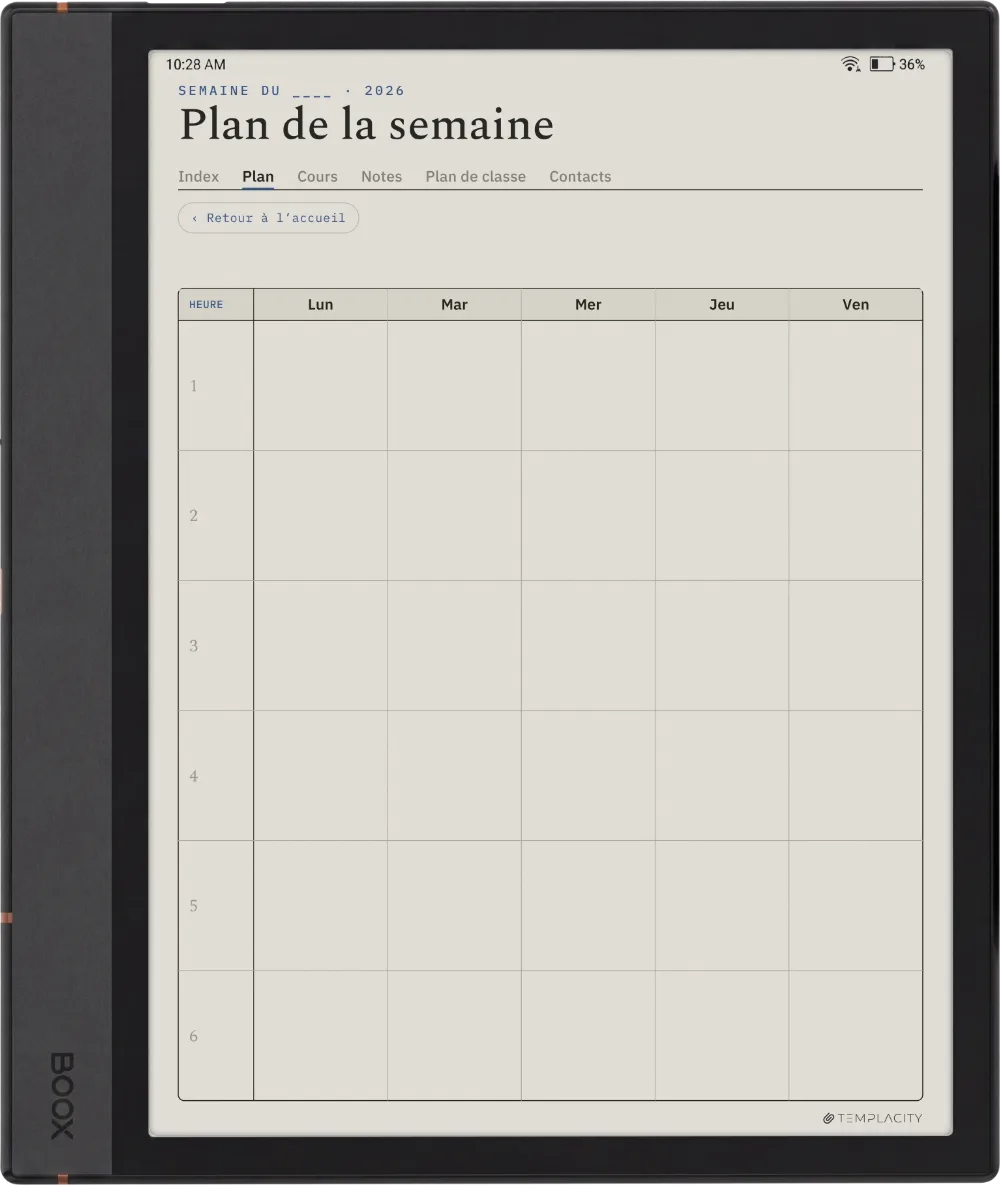 The Planner · Enseignant Boox Note Max page 3