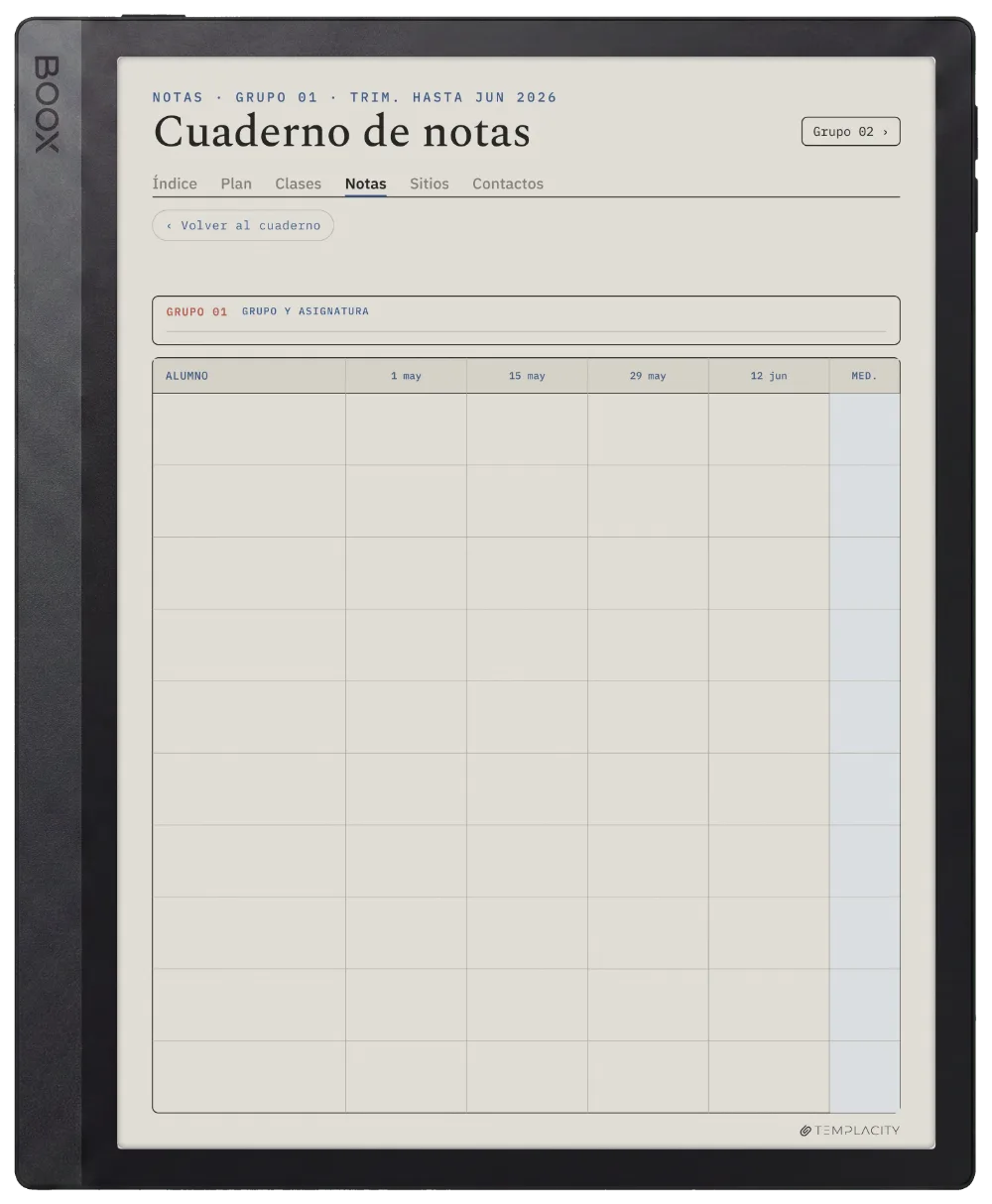 The Planner · Docente Boox Tab Ultra C Pro página 2