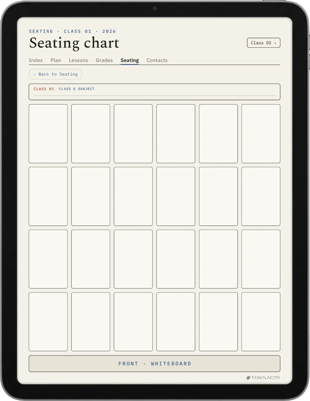 The Planner · Teacher iPad page 4