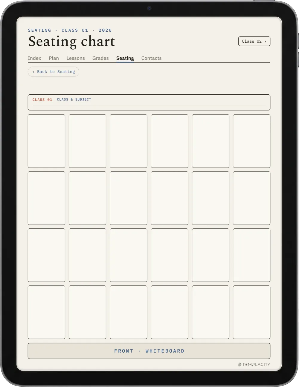 The Planner · Teacher iPad page 4