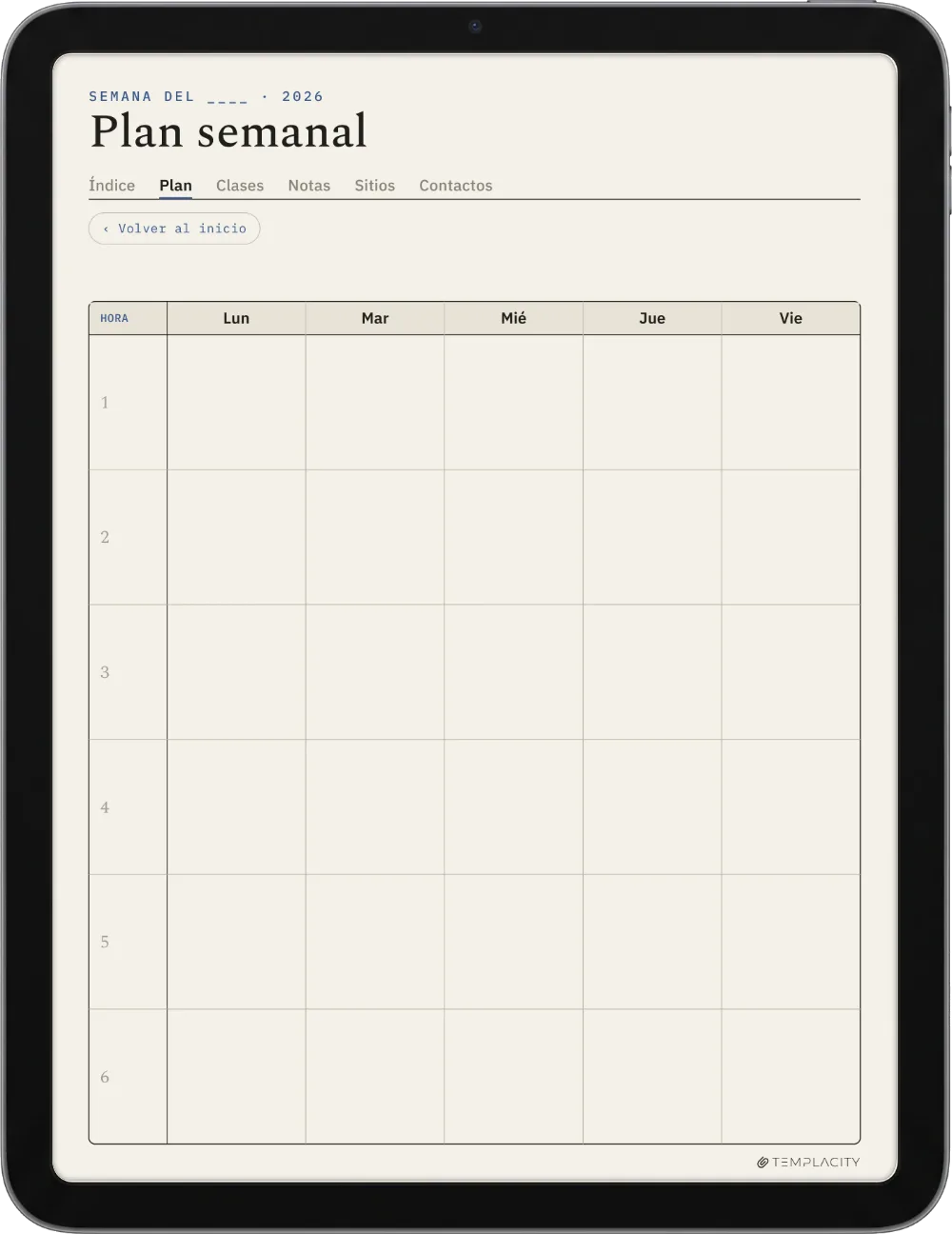 The Planner · Docente iPad página 3