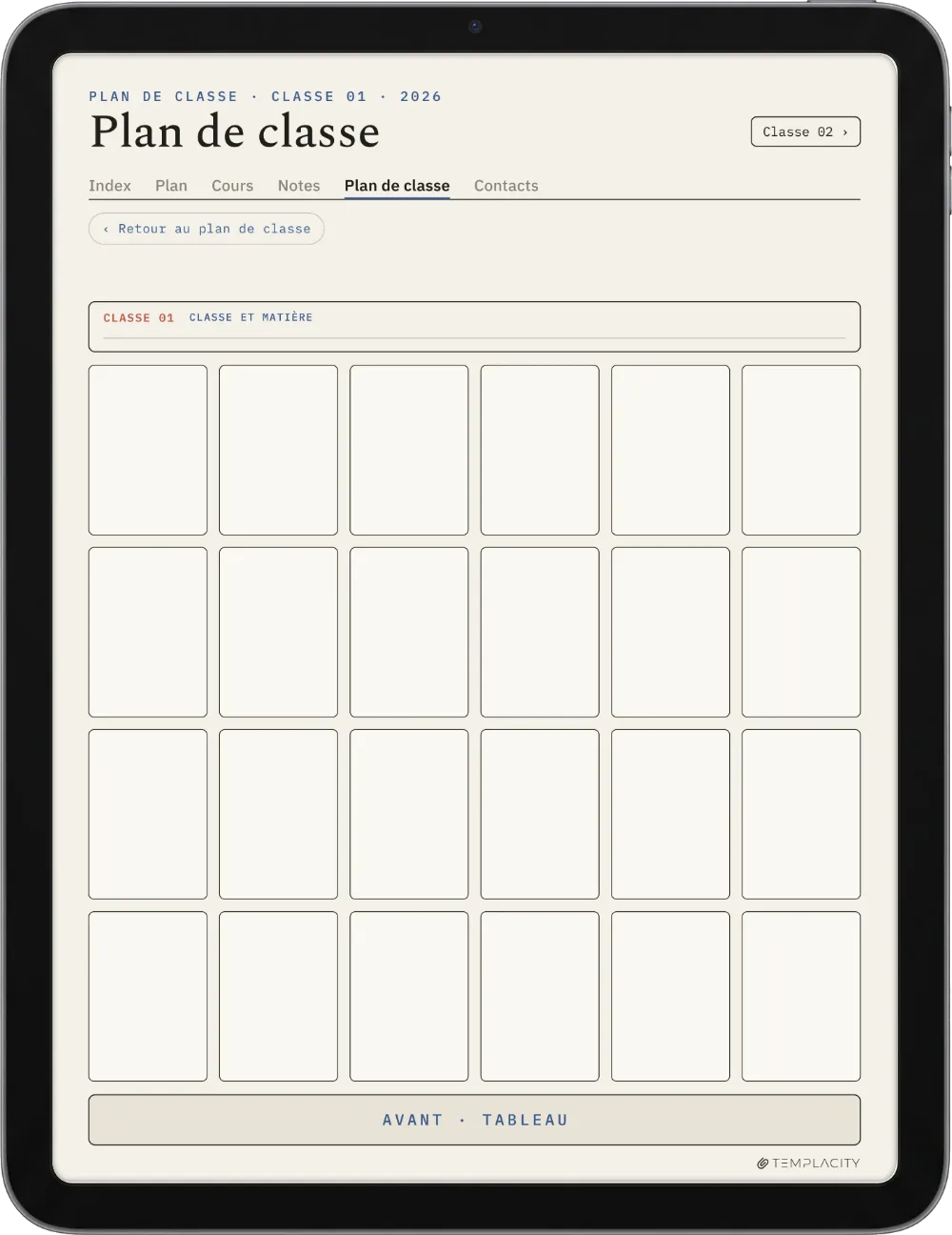 The Planner · Enseignant iPad page 4