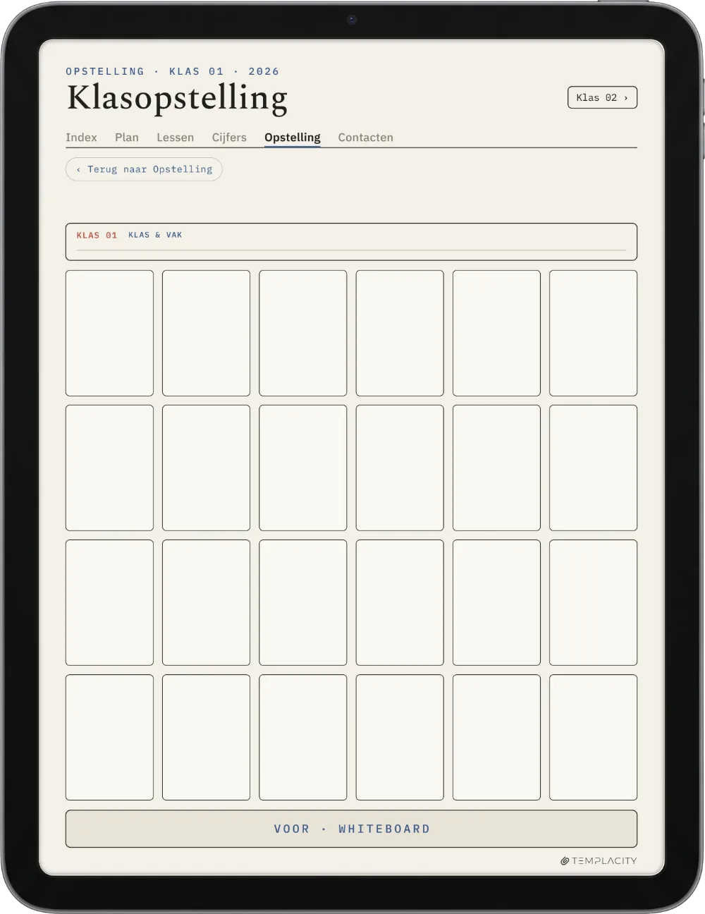 The Planner · Docent iPad pagina 4