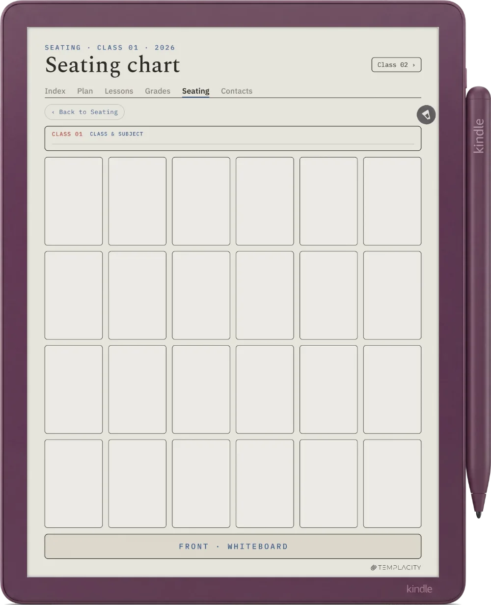 The Planner · Teacher Kindle Scribe Colorsoft page 4