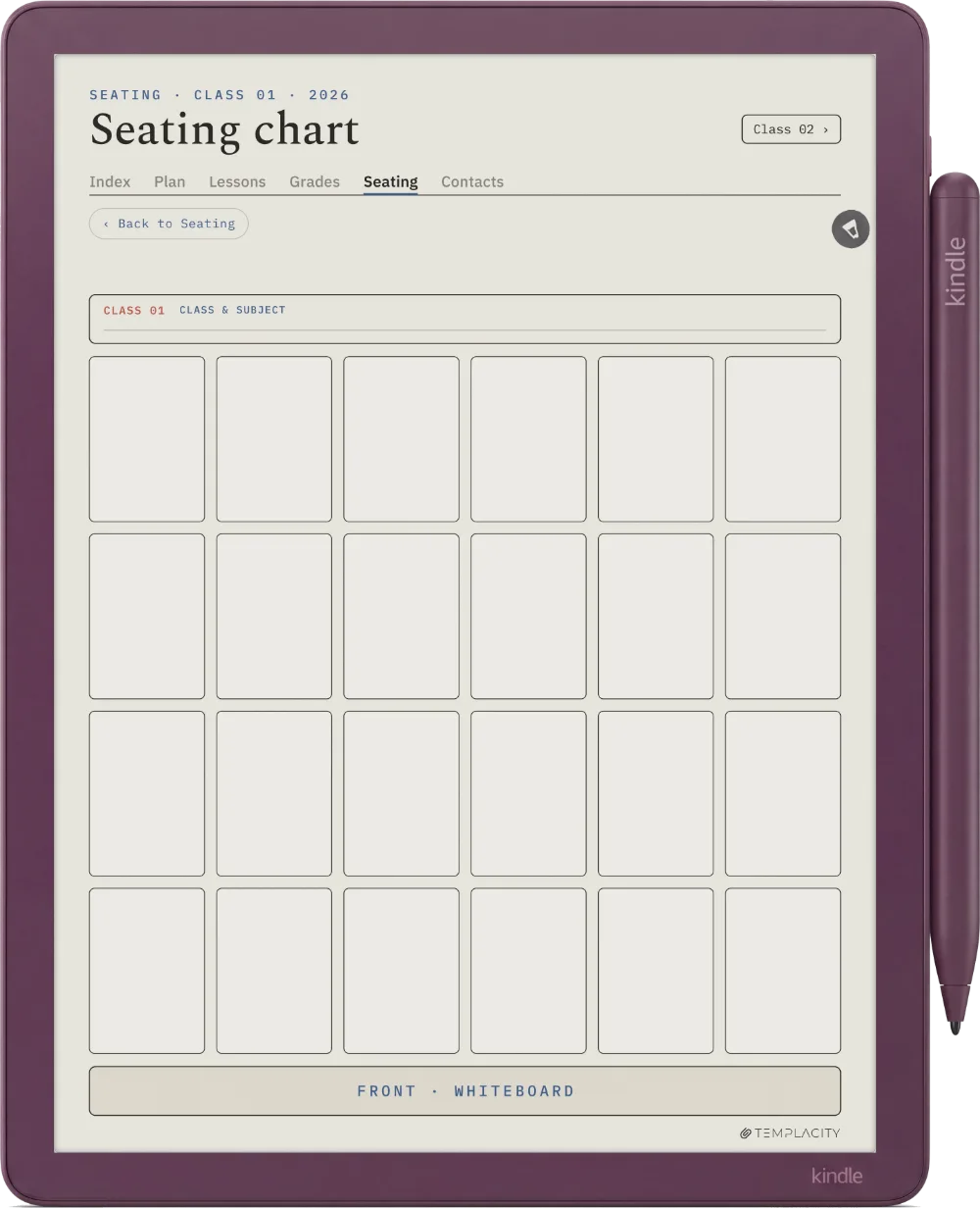 The Planner · Teacher Kindle Scribe Colorsoft page 4