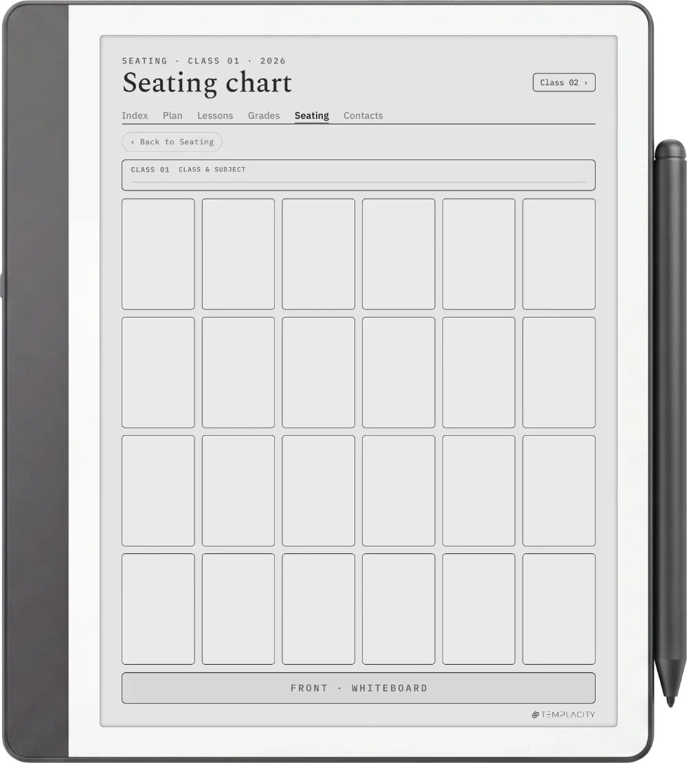 The Planner · Teacher Kindle Scribe page 4