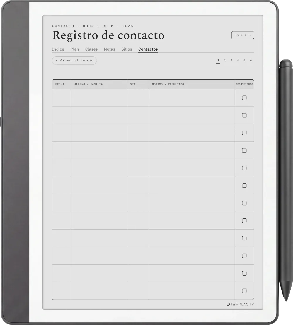 The Planner · Docente Kindle Scribe página 5