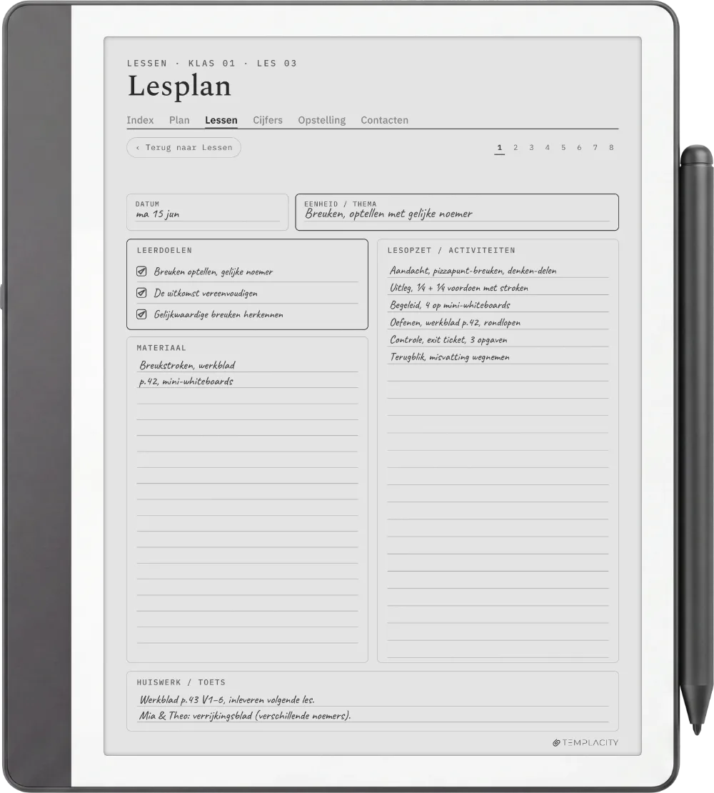 The Planner op de Kindle Scribe