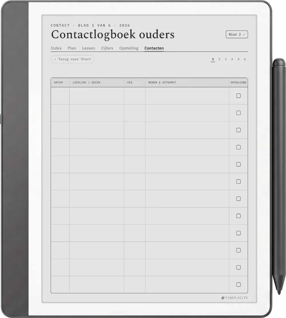 The Planner · Docent Kindle Scribe pagina 5