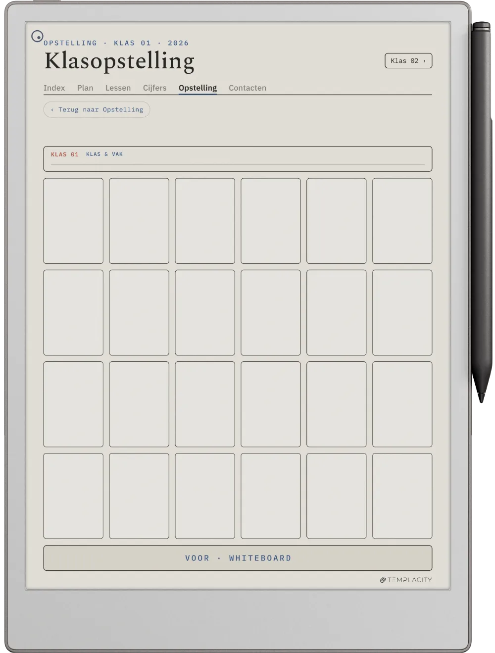 The Planner · Docent reMarkable Paper Pro pagina 4