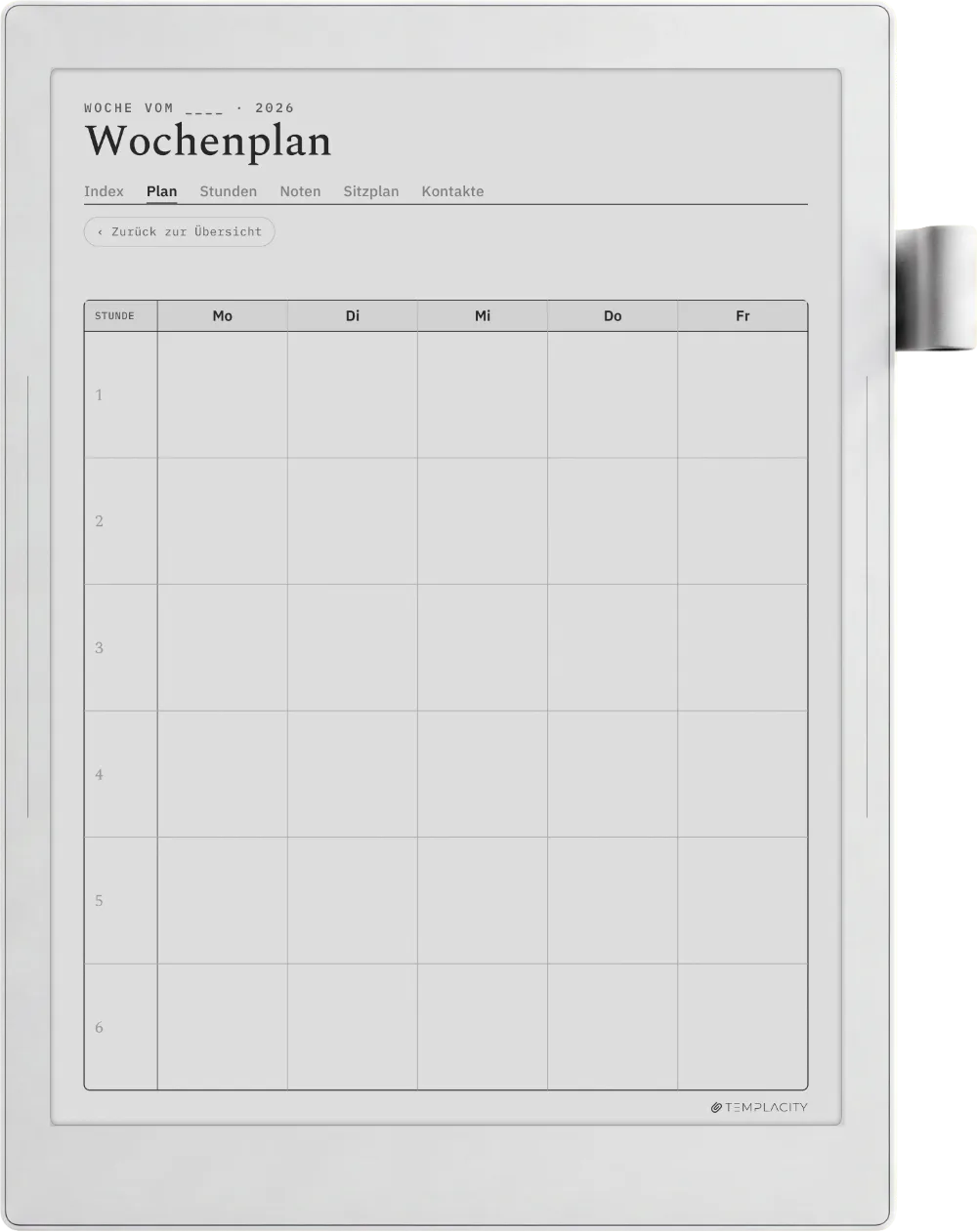 The Planner · Lehrer Supernote Manta Seite 3