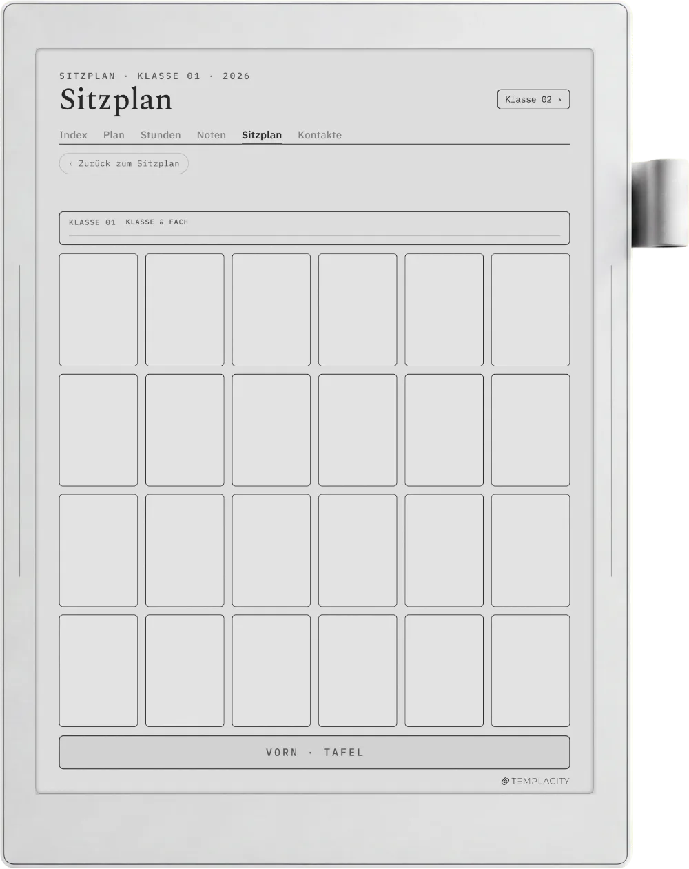 The Planner · Lehrer Supernote Manta Seite 4