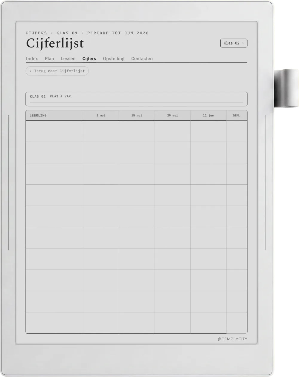 The Planner · Docent Supernote Manta pagina 2