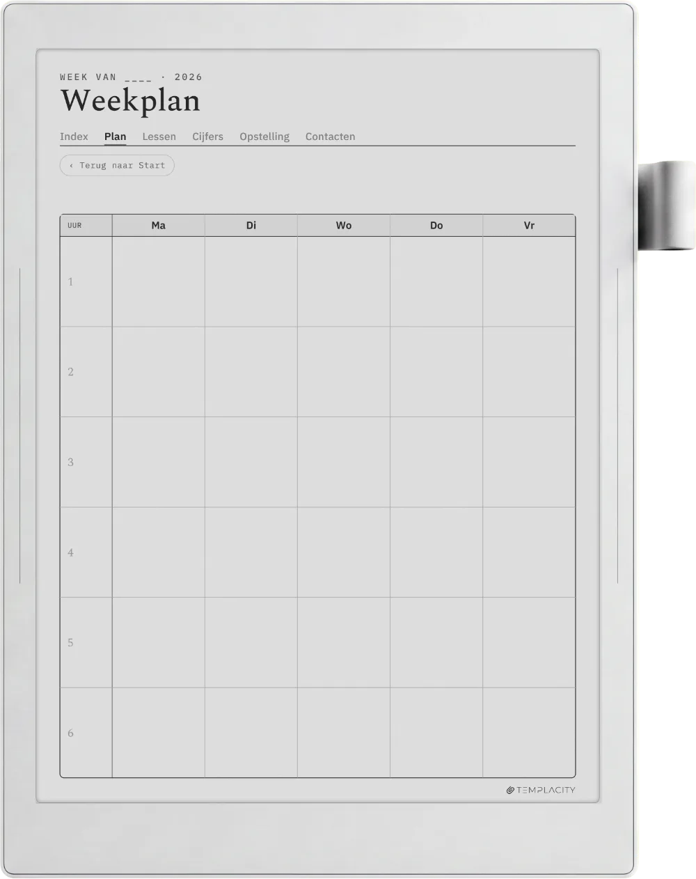 The Planner · Docent Supernote Manta pagina 3