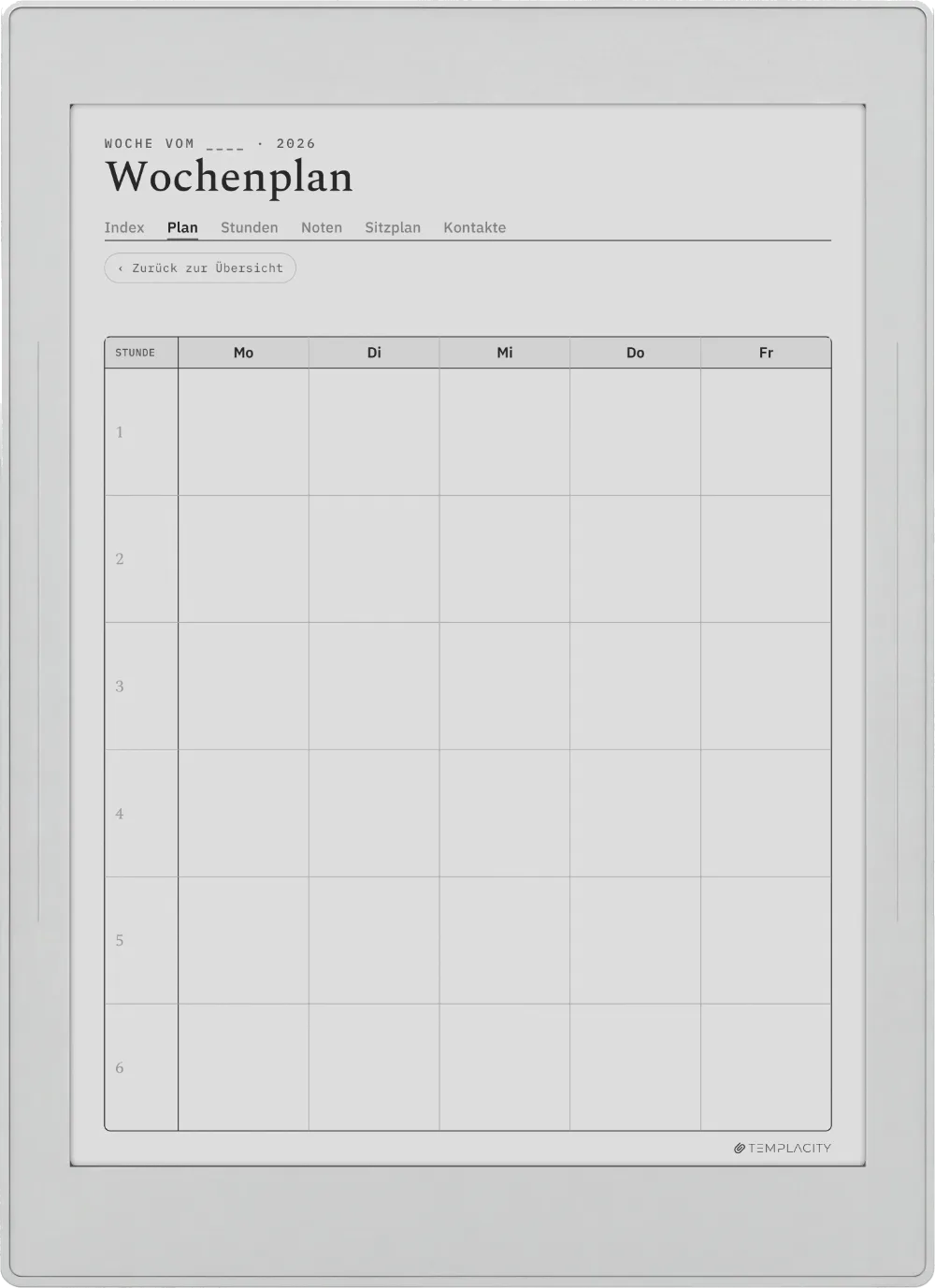 The Planner · Lehrer Supernote Nomad Seite 3