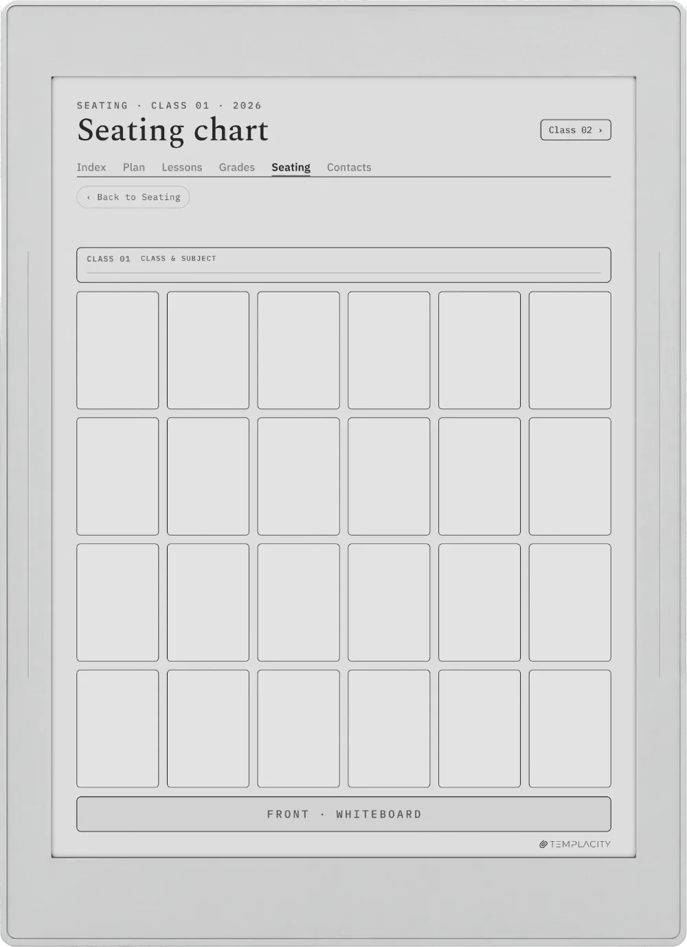 The Planner · Teacher Supernote Nomad page 4