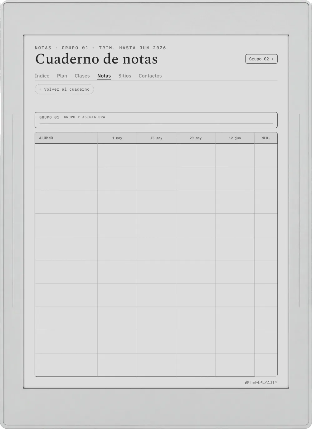 The Planner · Docente Supernote Nomad página 2