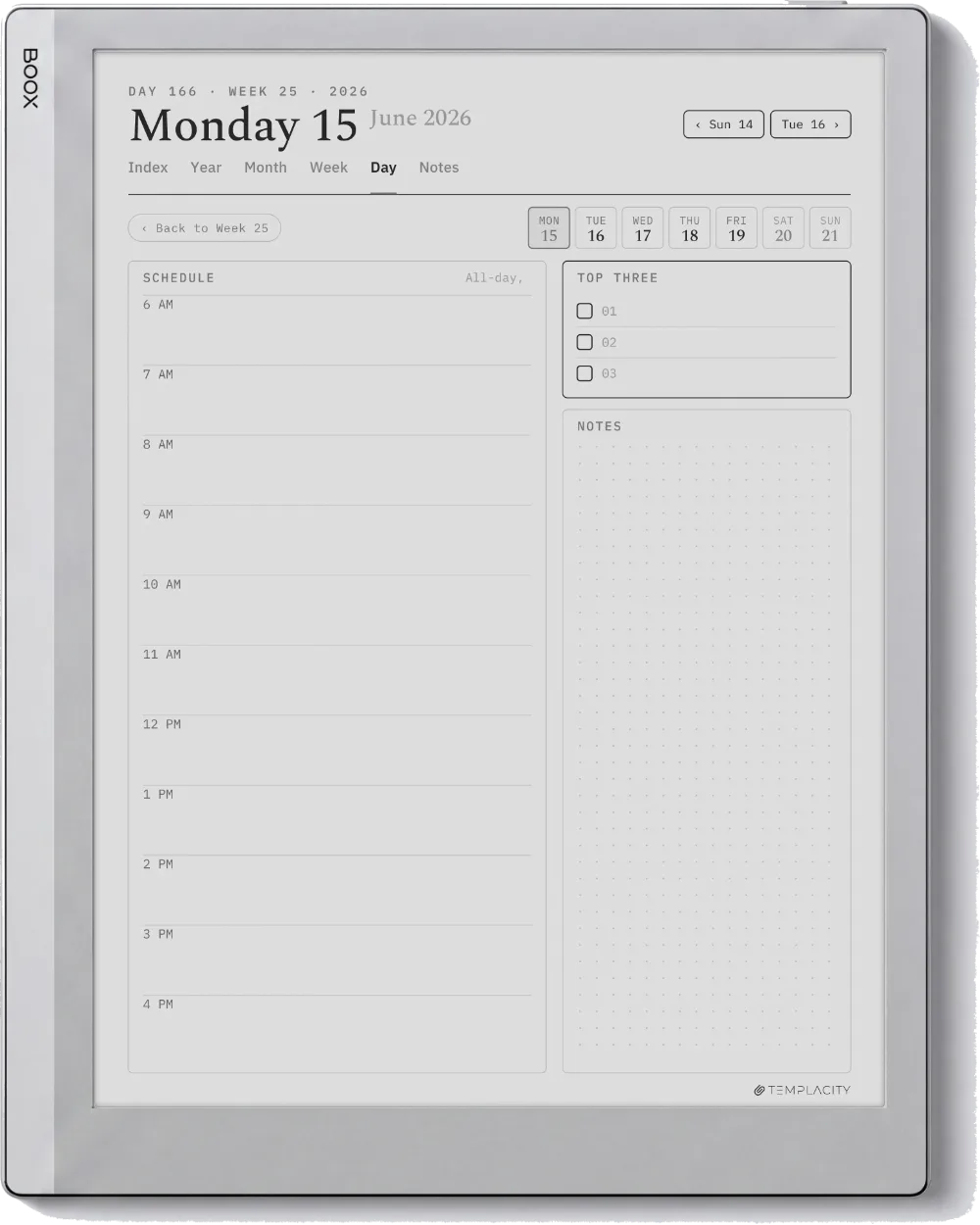 The Planner for Boox Boox Go 10.3 page 1