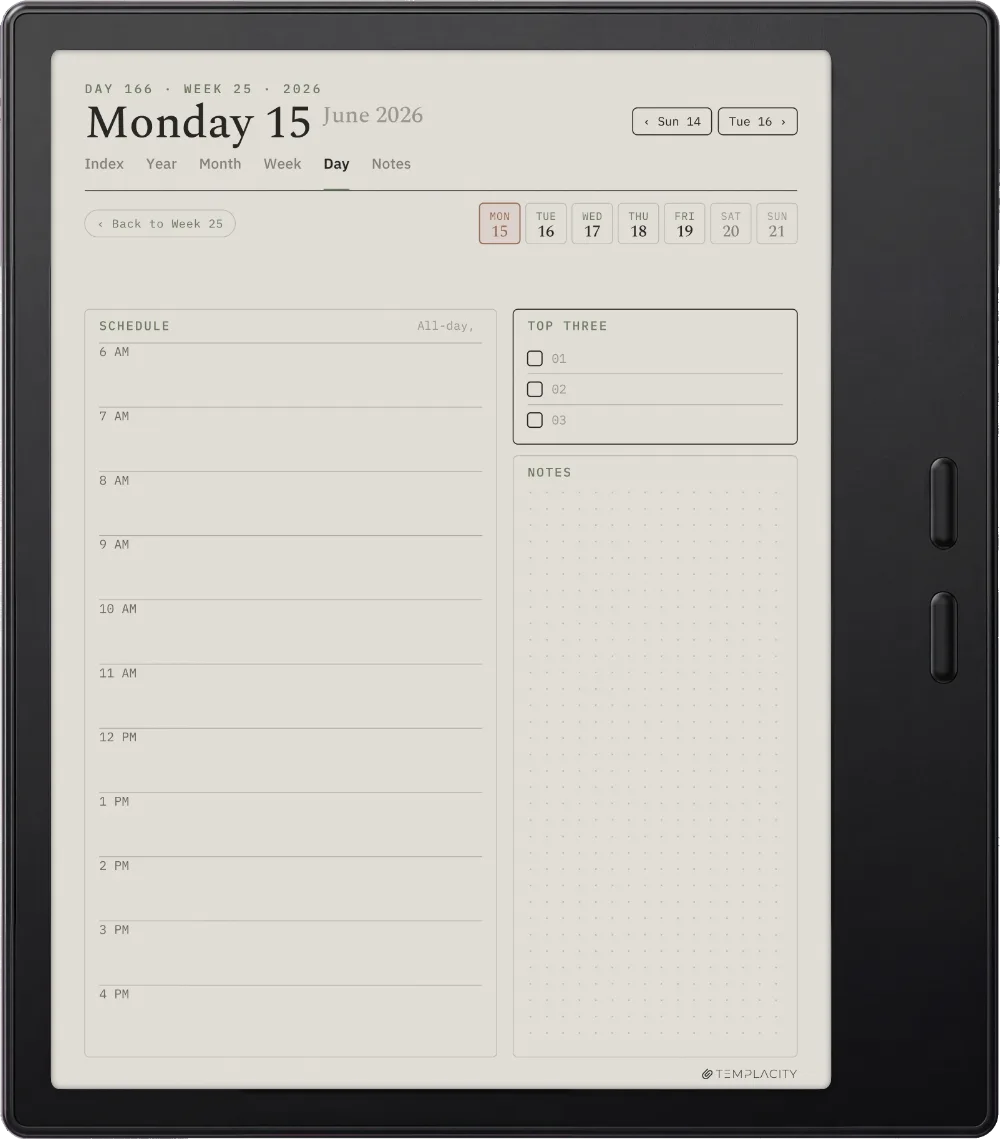 The Planner The Day