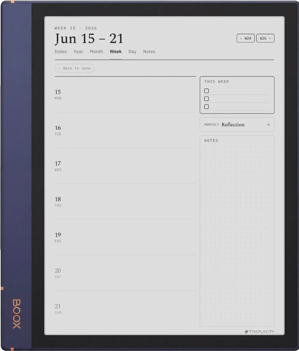The Planner for Boox Boox Note Air2 page 2