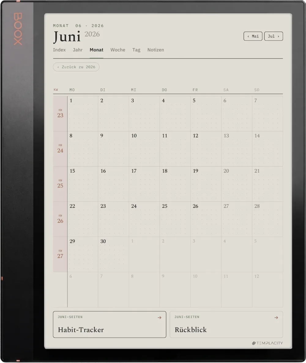 The Planner für Boox Boox Note Air3 C Seite 3