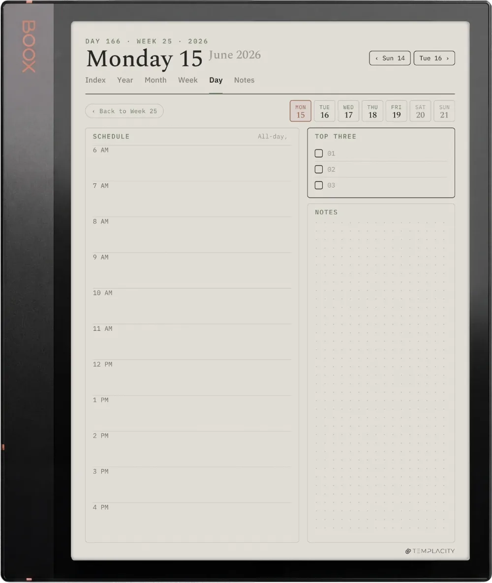 The Planner for Boox Boox Note Air3 C page 1
