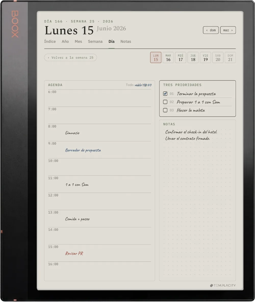 The Planner en el Boox Note Air3 C