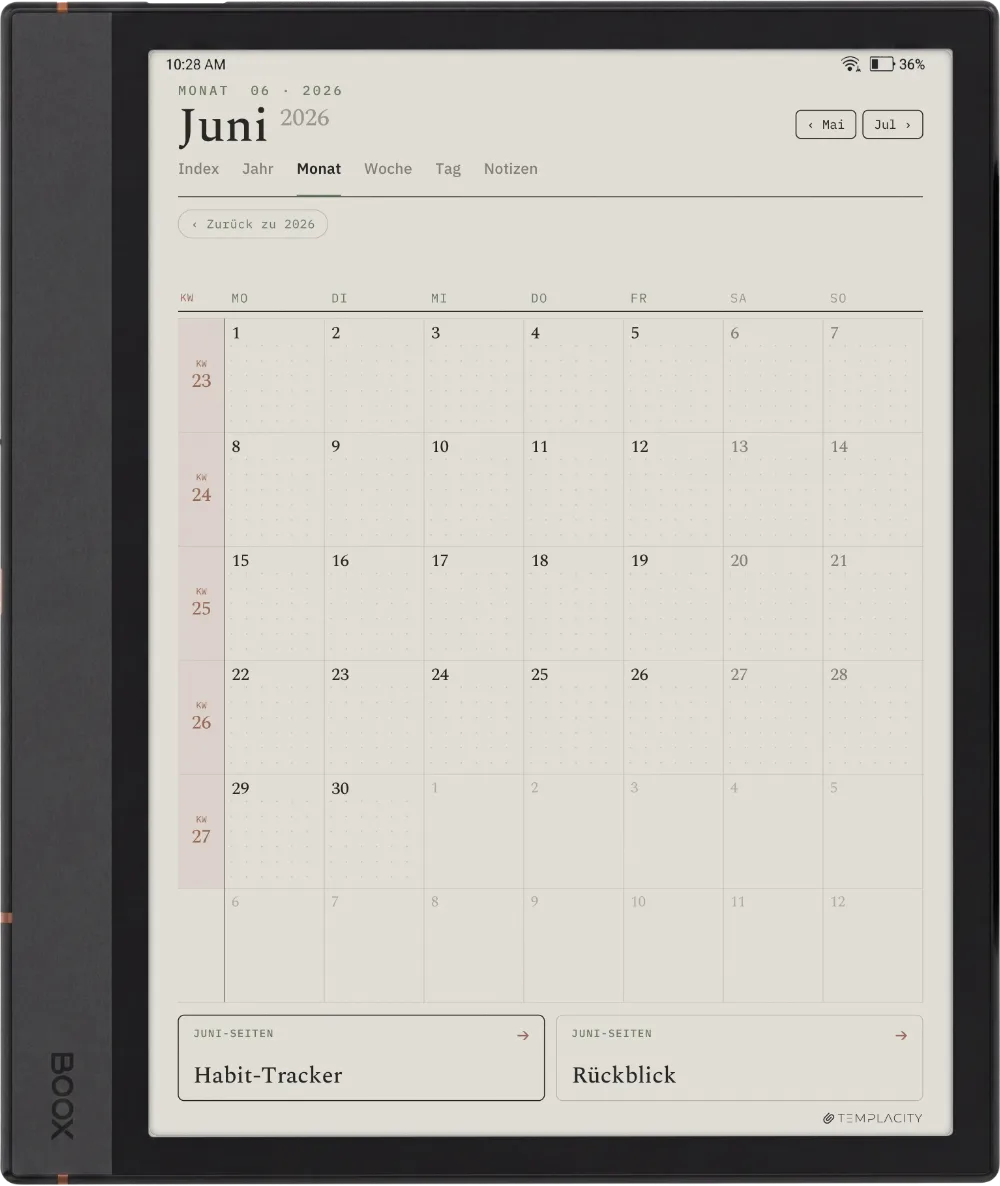 The Planner für Boox Boox Note Air 4C Seite 3