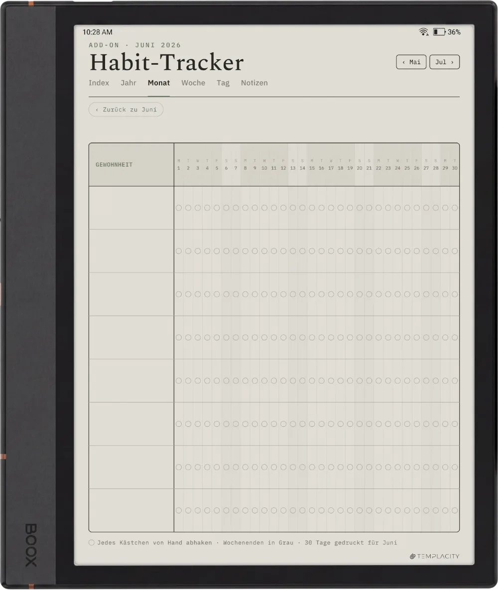 The Planner für Boox Boox Note Air 4C Seite 4