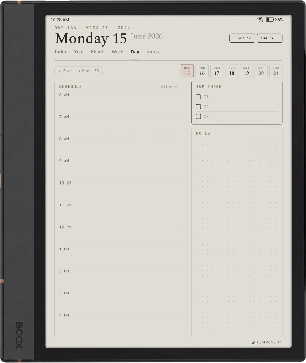 The Planner for Boox Boox Note Air 4C page 1